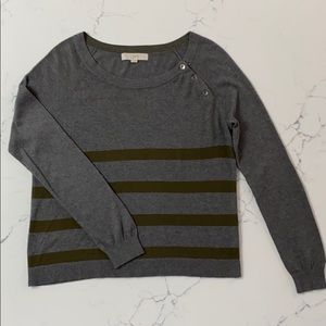 Ann Taylor LOFT pullover sweater w/shoulder detail